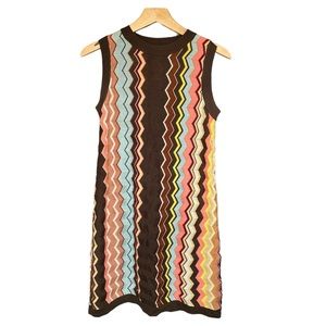Missoni X Target Collab Chevron Crochet Knit Dress Womens Small